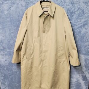 Oleg Cassini Signature Collection Mens‎ 44 Reg Tan Thinsulate Overcoat Coat
